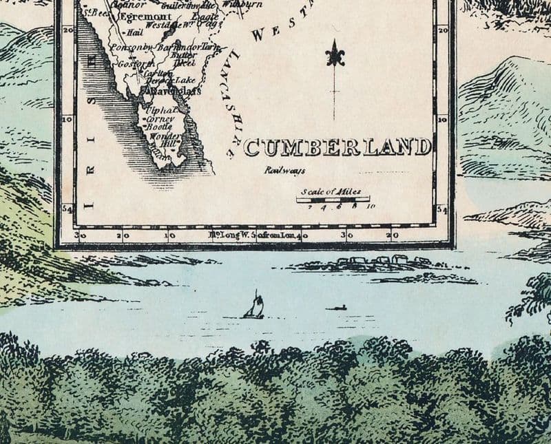 Cumberland - by Reuben Ramble - Reproduction County Map