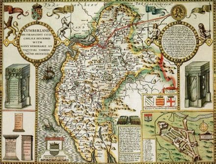 Cumberland Historical Map 1000 Piece Jigsaw Puzzle (1610) (CUMB1)