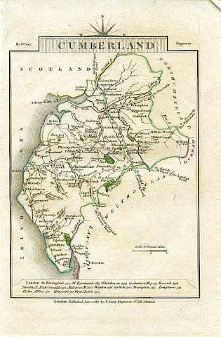 Cumberland John Cary - Mini - 1810 - Original Map (1)
