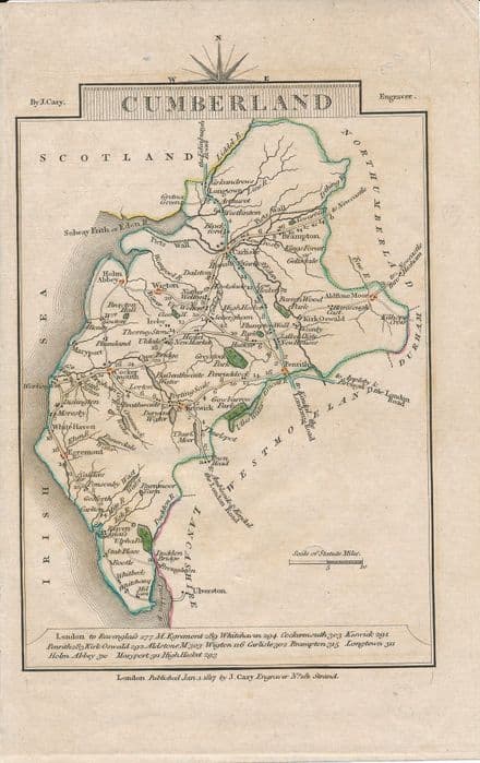 Cumberland John Cary - Mini - 1817