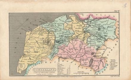 Cumberland William Pitts Capper 1808 - Original Map