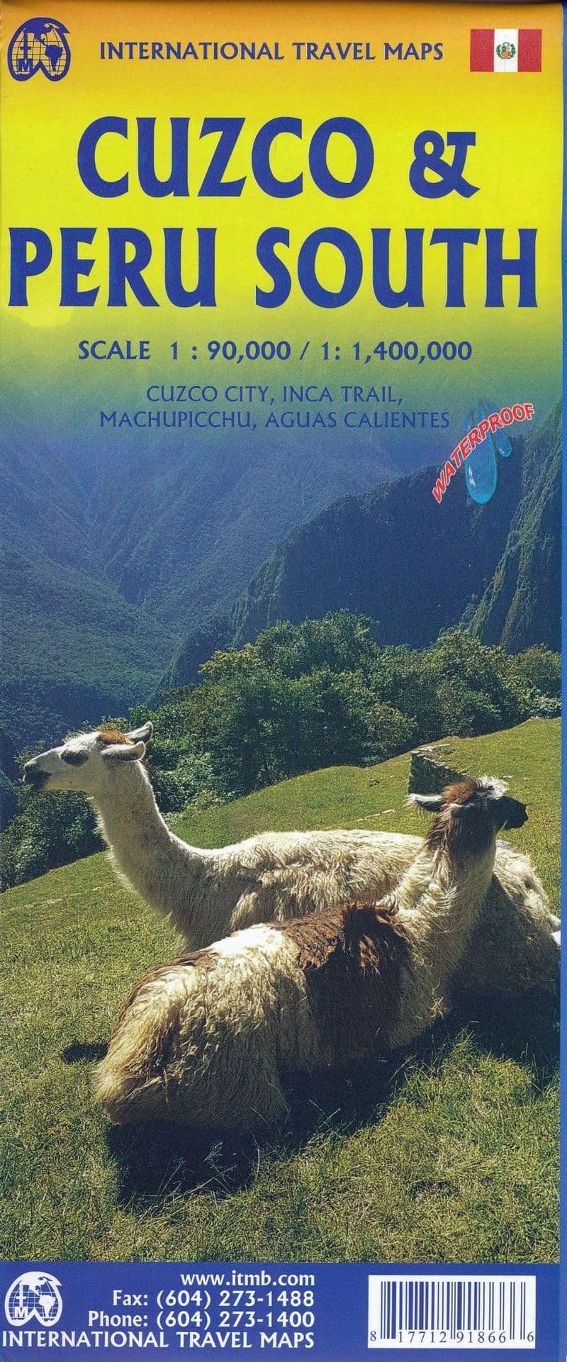 Cuzco & Peru South Travel Map - ITM