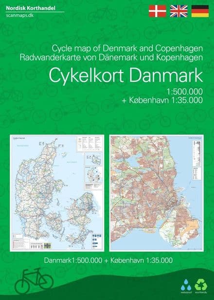 Denmark & Copenhagen Cycling Map - Scanmap
