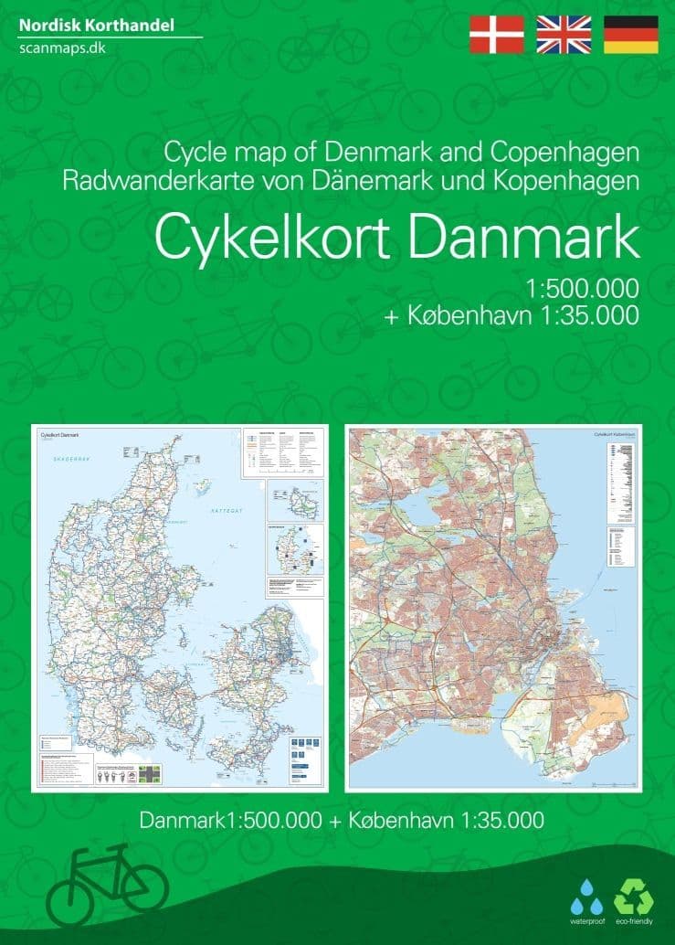 Denmark & Copenhagen Cycling Map - Scanmap
