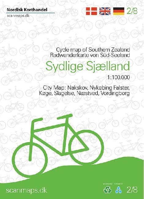Denmark Cycling Map - 02 - Southern Zealand