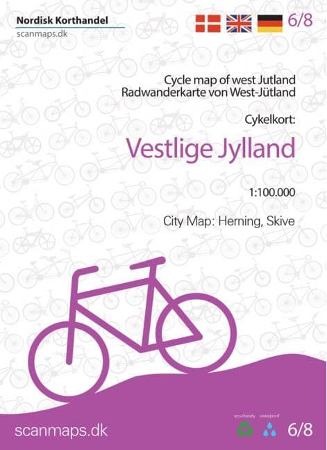 Denmark Cycling Map - 06 - West Jutland