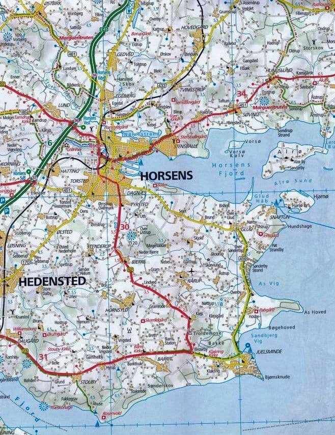 Denmark South - Road Map - K&F