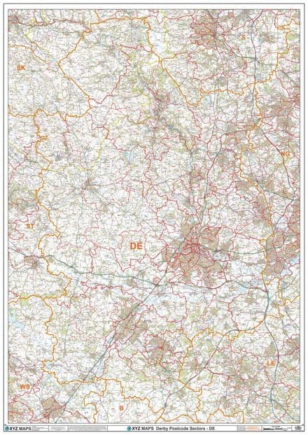 Individual Postcode Area Sector Map