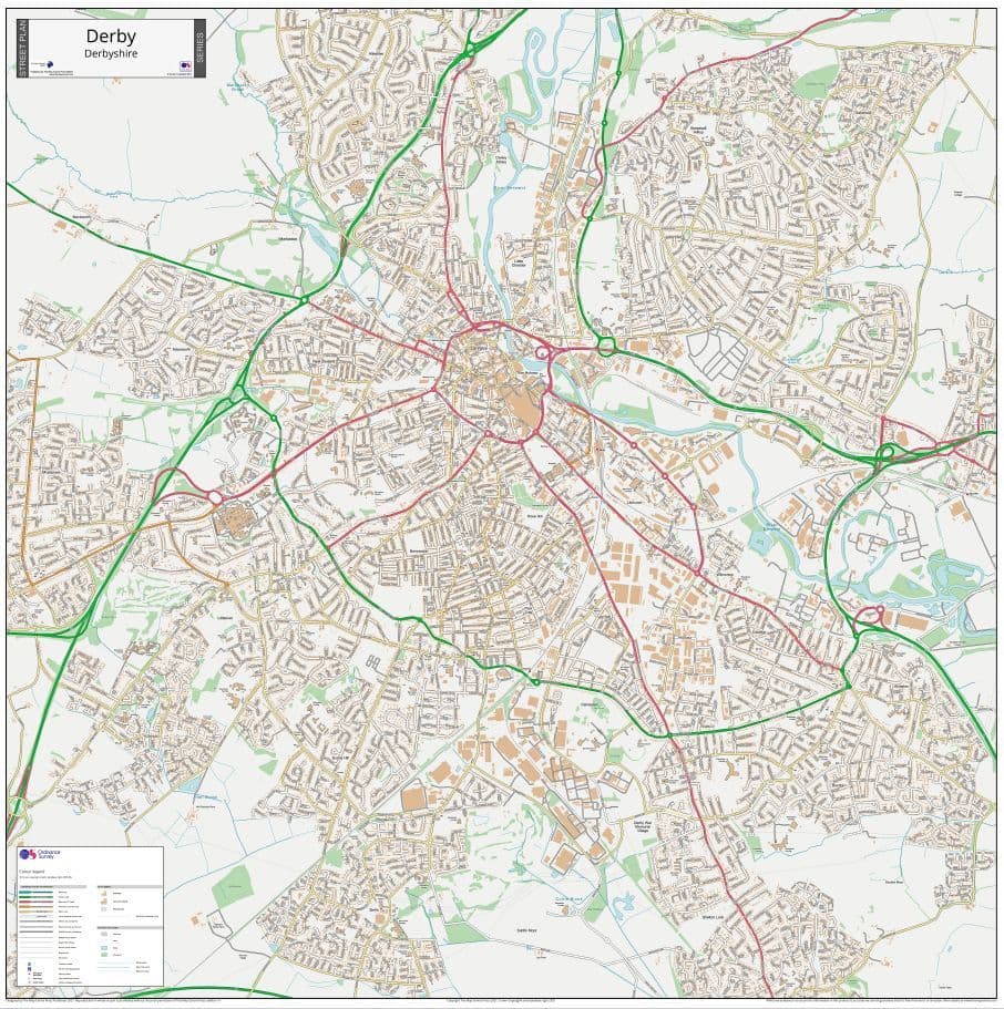 Derby Street Map