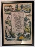 Derbyshire - by 'Reuben Ramble' - Reproduction County Map