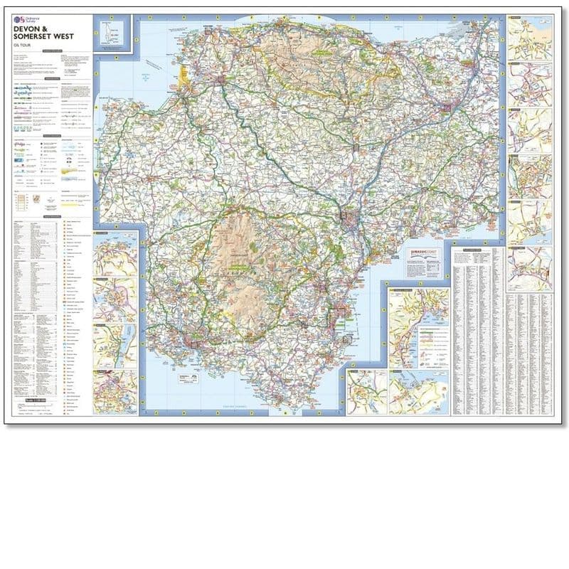 Devon & Somerset West - OS Tour Map