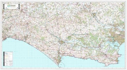 Dorset - AONB Wall Map - 22024