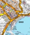 Dover City Centre A-Z Street Wall Map