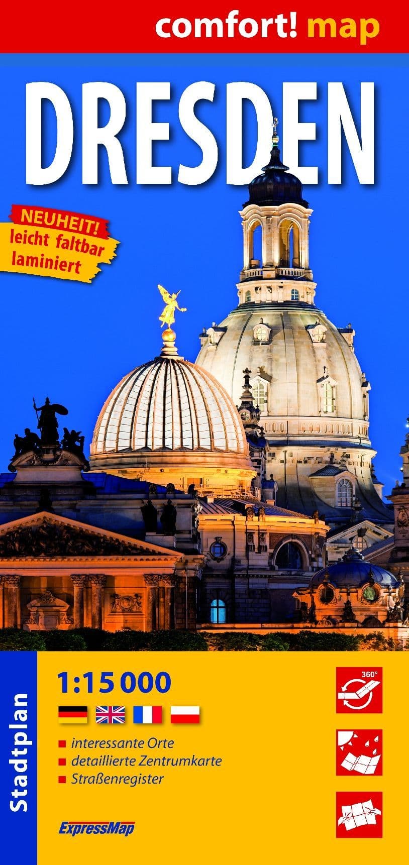 Dresden - Laminated City Map - Express
