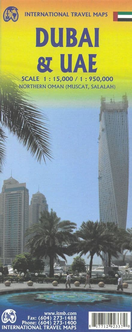 Dubai & United Arab Emirates & Northern Oman Travel Map