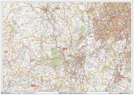 Individual Postcode Area Sector Map