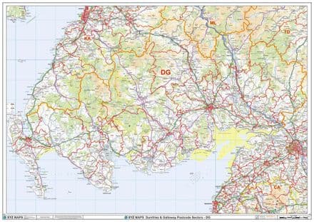 Individual Postcode Area Sector Map