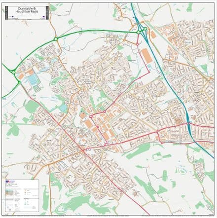 Dunstable Street Map - 2025