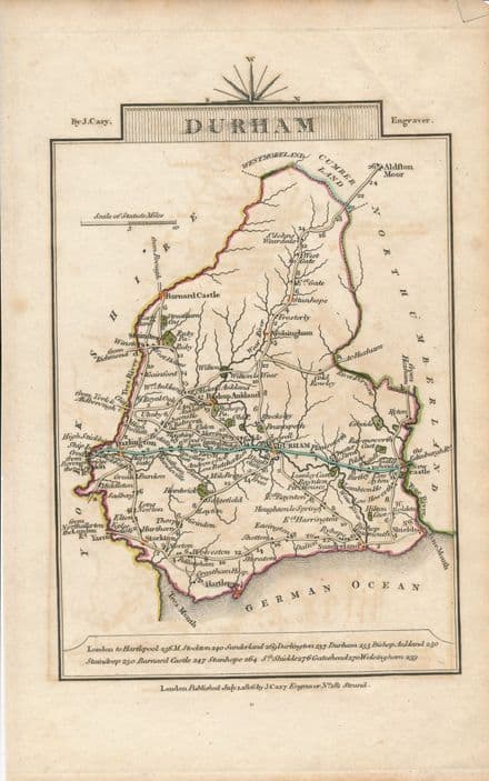 Durham 1806 - John Cary - Original Map