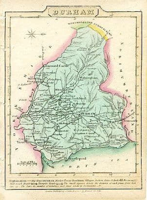 Durham - James Wallis 1810 - Original Map
