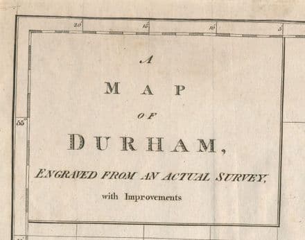 Durham - John Harrison 1789 - Original Map
