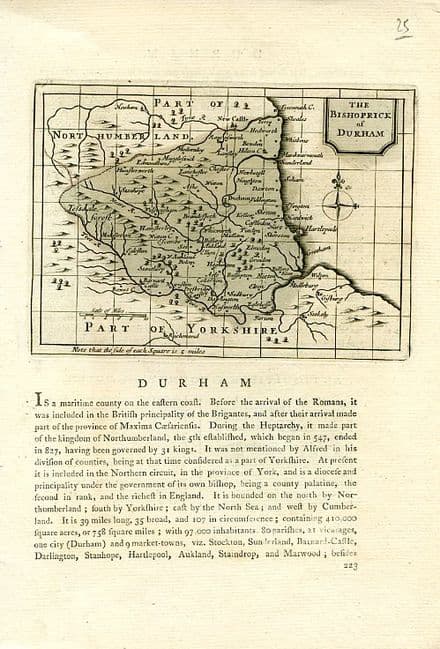 Durham - Seller Grose - 1787 - Original Map #2