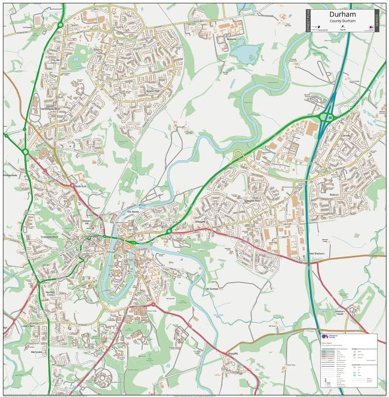Durham Street Map