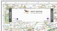East Devon - AONB Wall Map - 2024