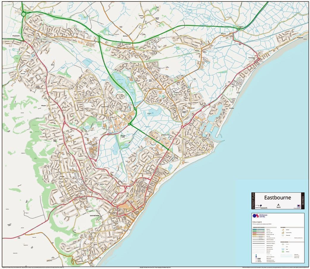 Eastbourne Street Map eastbourne-street-map