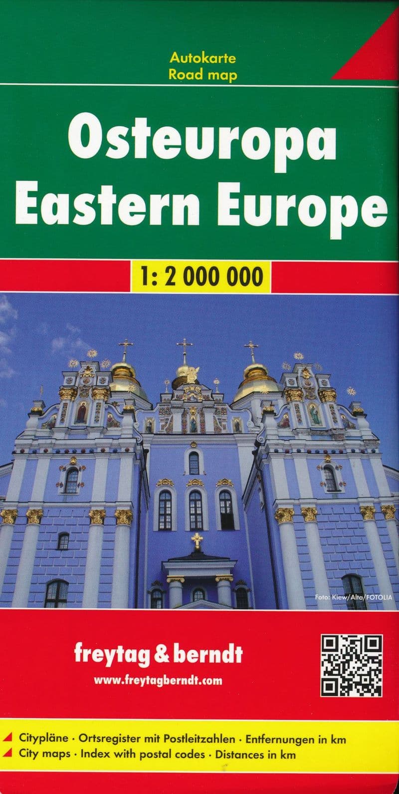 Eastern Europe Road Map - Freytag & Berndt