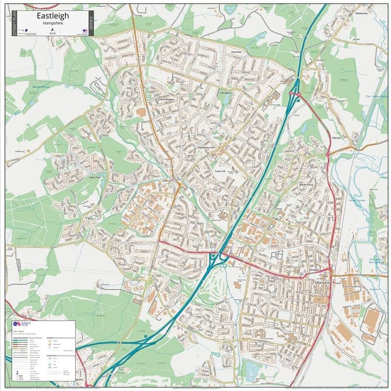 Eastleigh Street Map