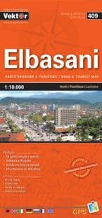 Elbasani City Street Map - Vektor