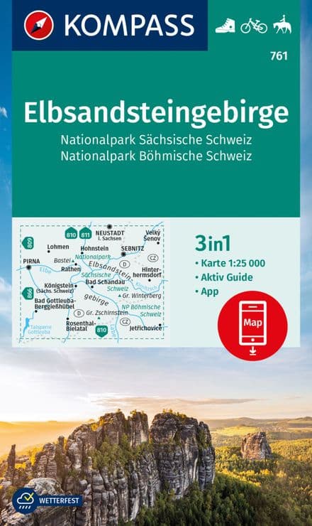 Elbsandsteingebirge / NP Sächsische & Böhmische Schweiz - Kompass 761