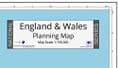 England & Wales - Planning Wall Map - 2024 - 92 x 102cm