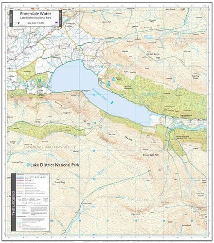 Ennerdale - Wall Map - 1:12,500 - The Map Centre Press