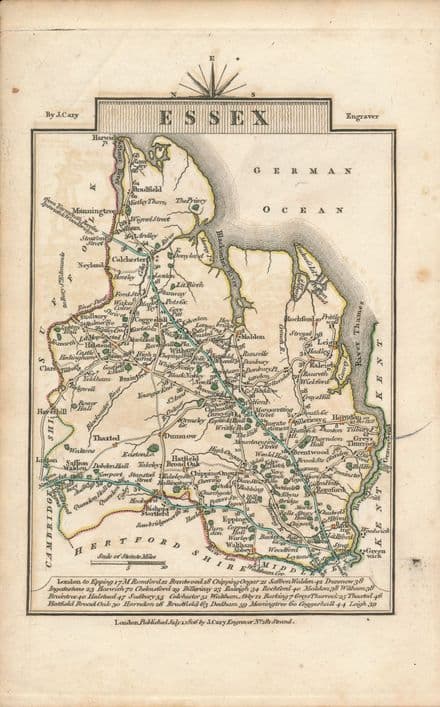 Essex 1806 - John Cary - Original Map