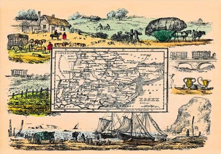 Essex - by 'Reuben Ramble' - Reproduction County Map