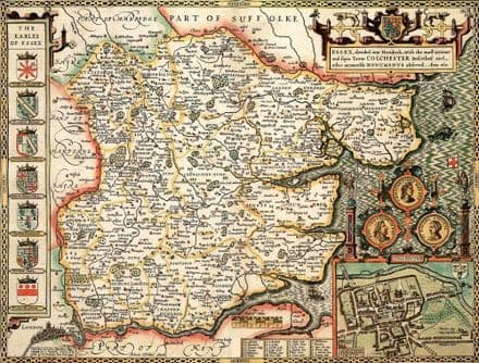 Essex Historical Map 1000 Piece Jigsaw Puzzle (1610) (ESSE1)