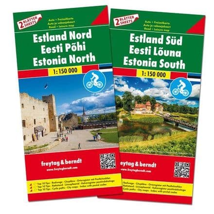 Estonia North & South Incl Cycle Paths - Freytag & Berndt (FB 138)