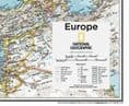 Europe Atlas Plate Wall Map by National Geographic