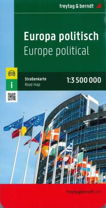 Europe Political Map - Freytag & Berndt