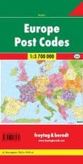 Europe Postcode Folded Map - Freytag & Berndt