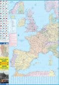 Europe Rail & Roads Travel Map