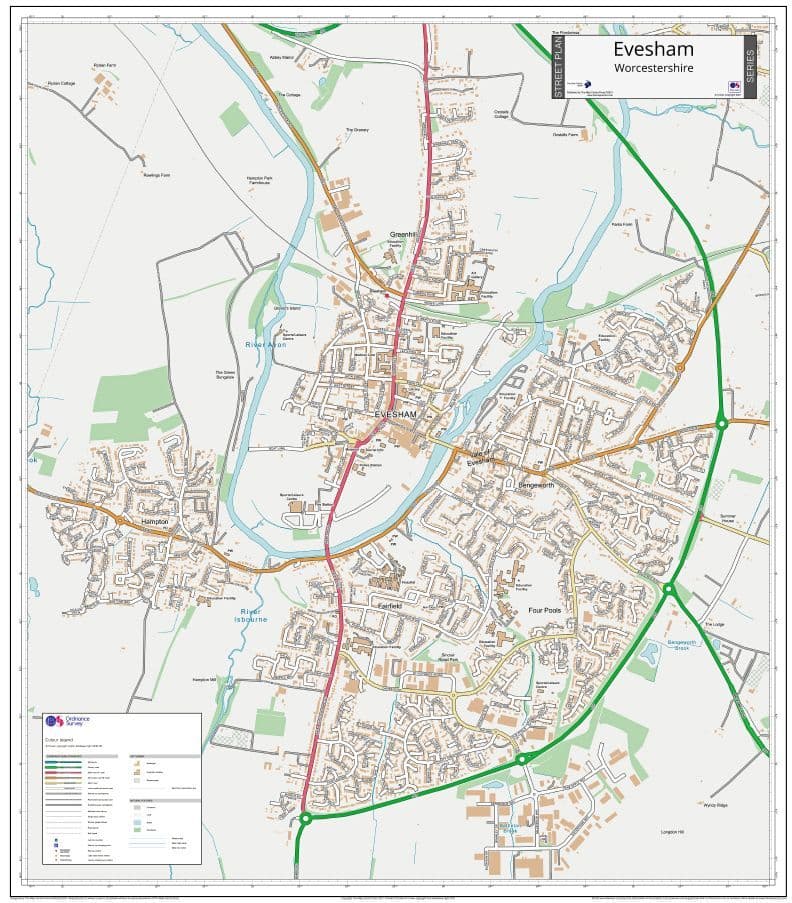 Evesham Street Map
