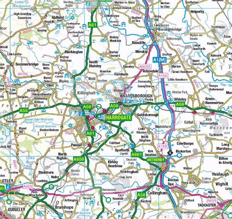 Extra Large Ordnance Survey 1:250,000 - Bespoke Map