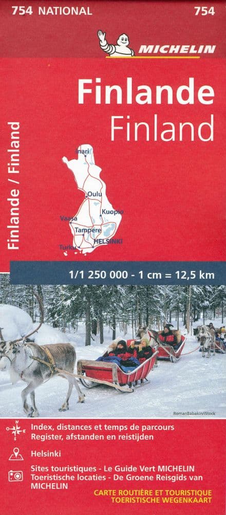 Finland - Michelin National Map 754