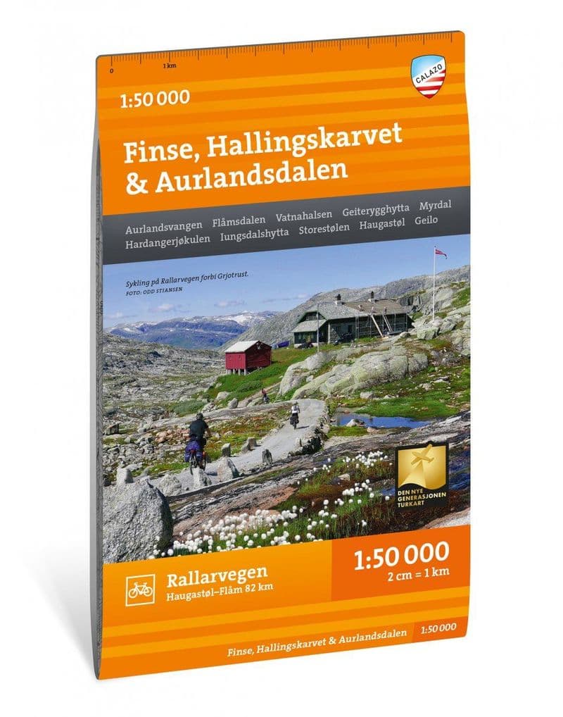 Finse Hallingskarvet & Aurlandsdalen - Hiking Map - Calazo BD 070
