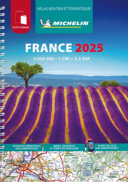 France - Small (Petit) Road Atlas - Spiral - 2025