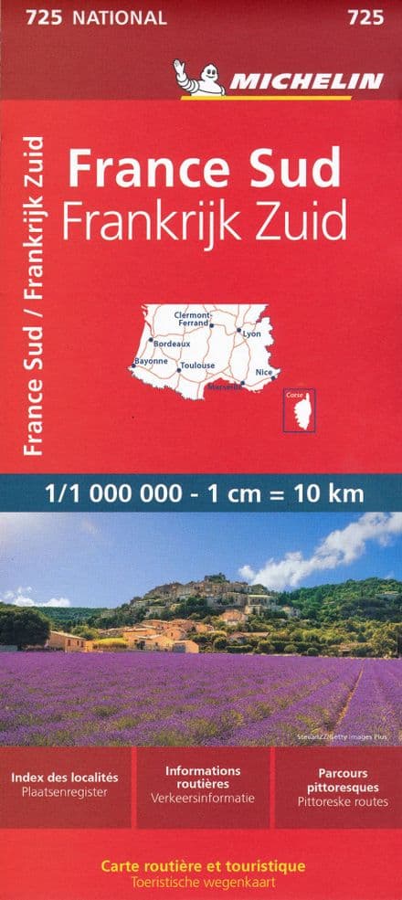 France South - Road Map Michelin 725
