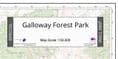Galloway Forest Park - Wall Map - 1:50,000 - 2025